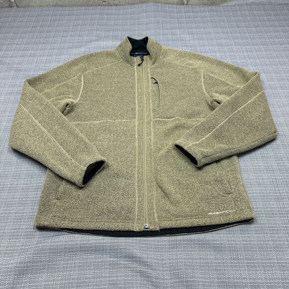 Exofficio Jacket Mens Medium‎ Green Fleece Lined Full Zip Hiking Outdoors - Picture 1 of 11